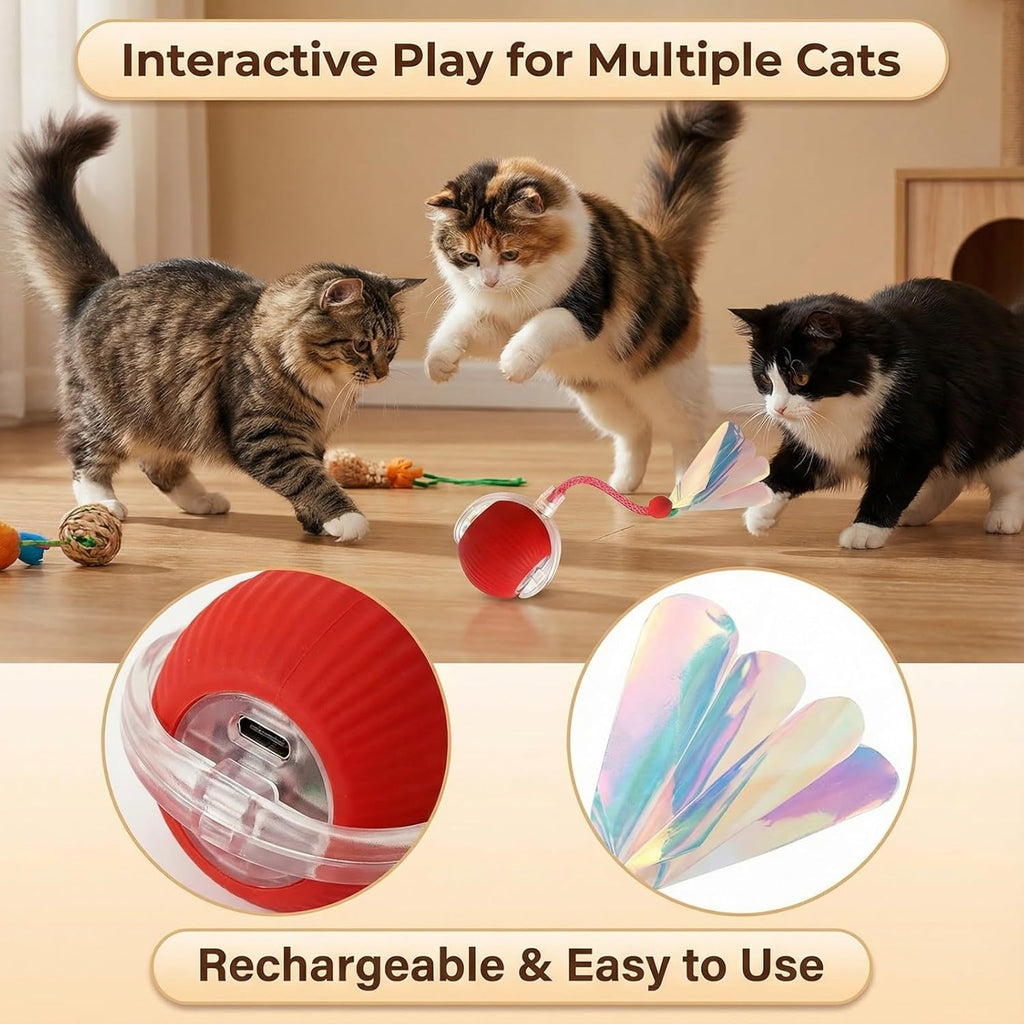 Interactive Automatic Cat Toy Ball