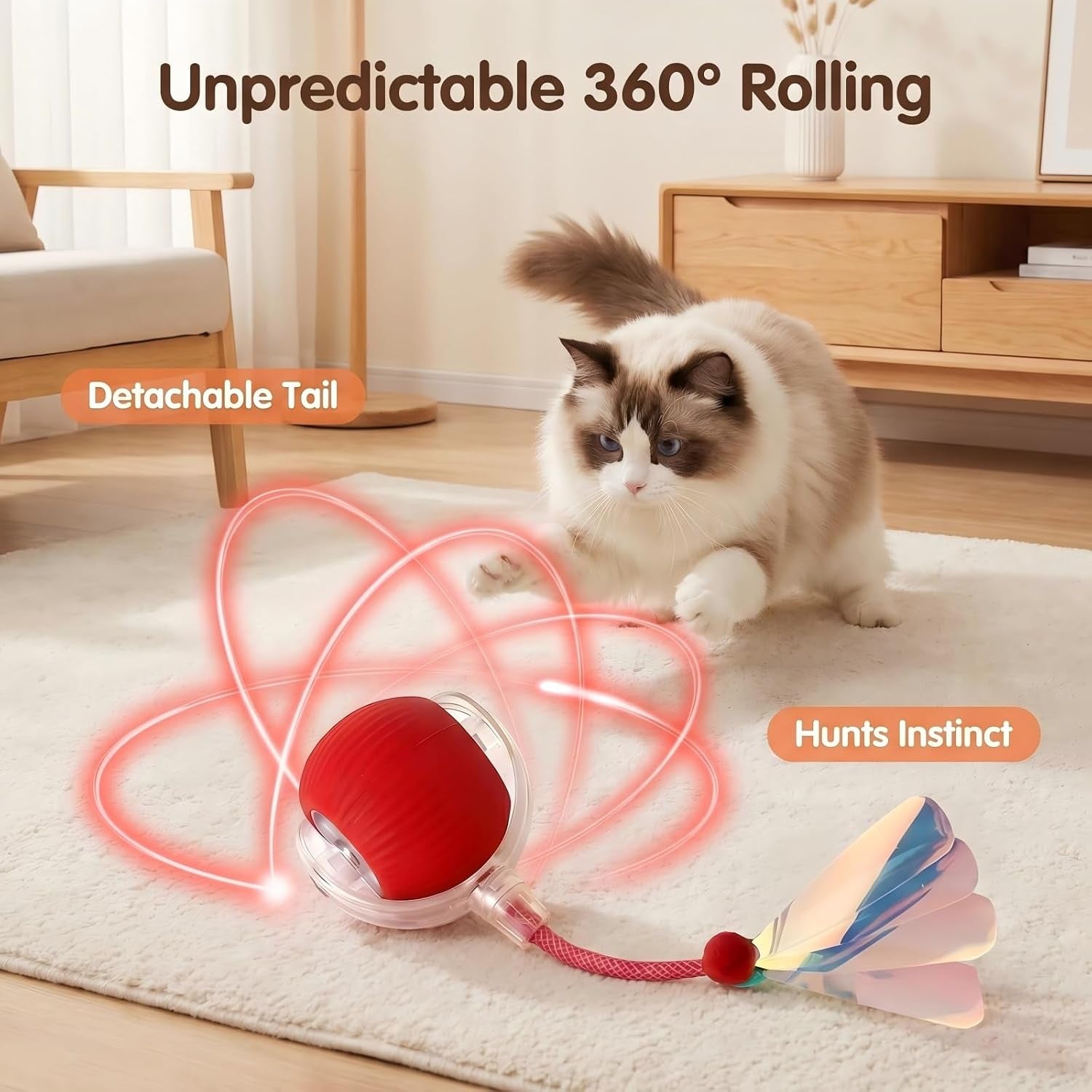Interactive Automatic Cat Toy Ball