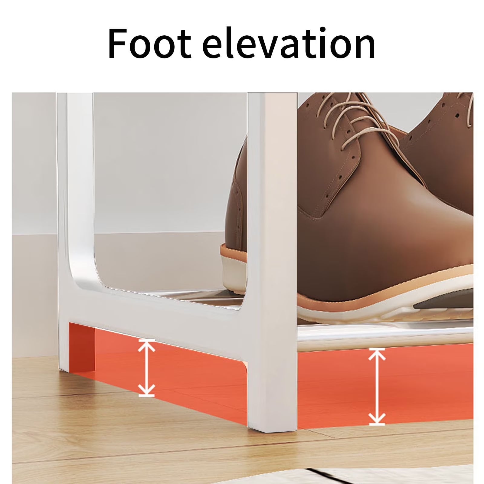 Four Tier Metal Shoe Rack, 4 Tier Shoe Rack Organizer, Space Saving Shoe Storage for Bedroom Closet Entryway, Must Have Home Organization Essential, Dorm Room Apartment Shoe Shelf