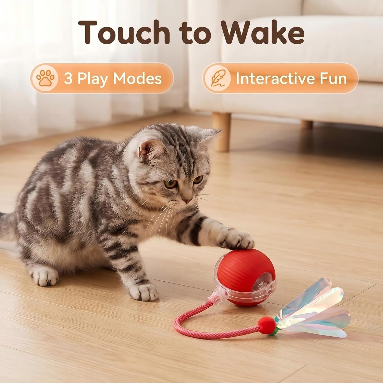 Interactive Automatic Cat Toy Ball