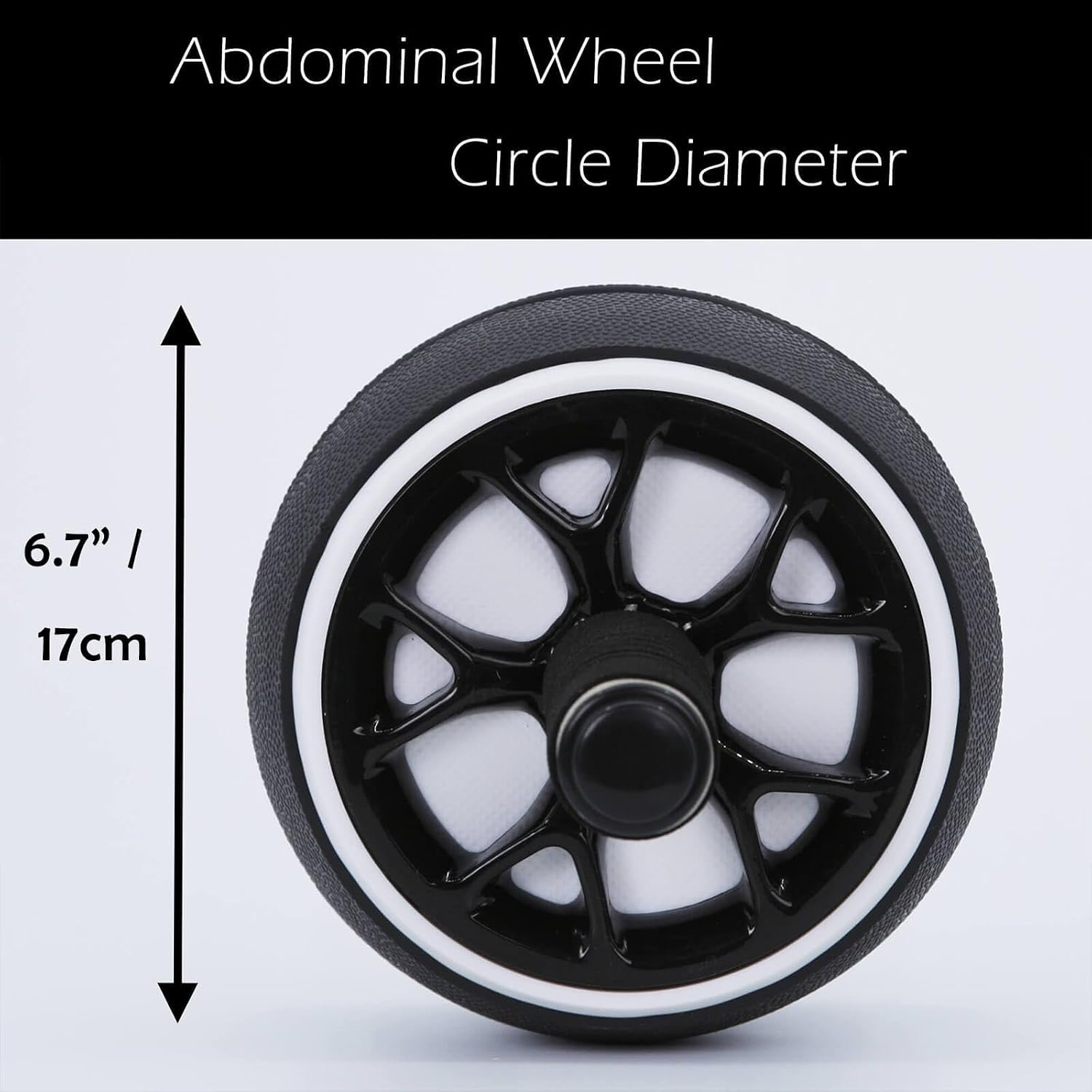 AB Wheel Roller, Exercise Abdominal Wheel Fitness for Gym & Home, Work-Out Strength-Training Equipment with Knee Pad