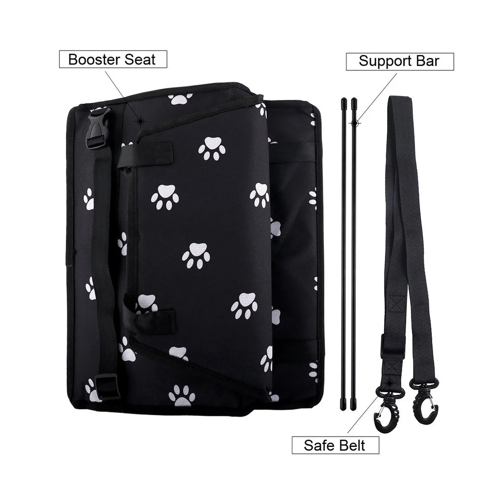 Dog Car Seat for Small Dogs, Portable and Washable Puppy Dog Booster Seats for Car Front Seat with Clip-On Leash, Breathable Folding Travel Carrier Bag