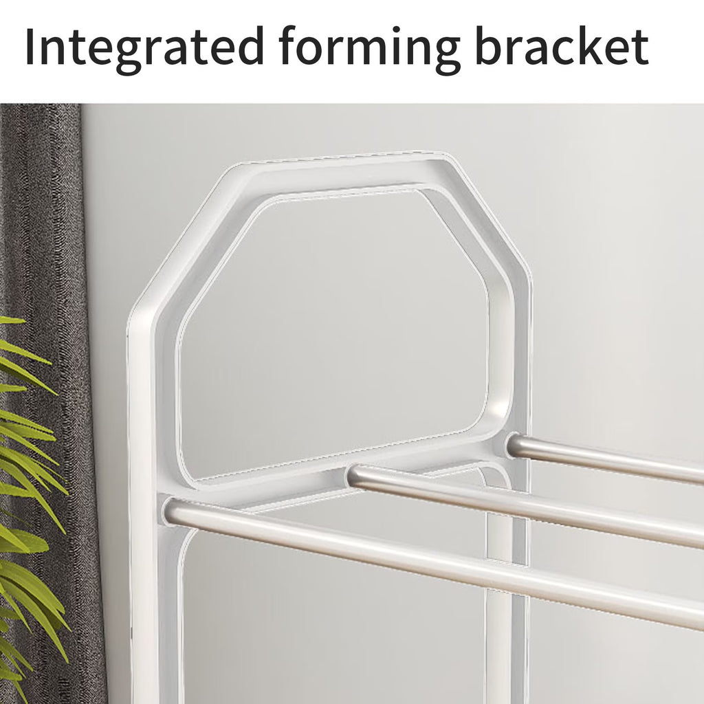 Four Tier Metal Shoe Rack, 4 Tier Shoe Rack Organizer, Space Saving Shoe Storage for Bedroom Closet Entryway, Must Have Home Organization Essential, Dorm Room Apartment Shoe Shelf